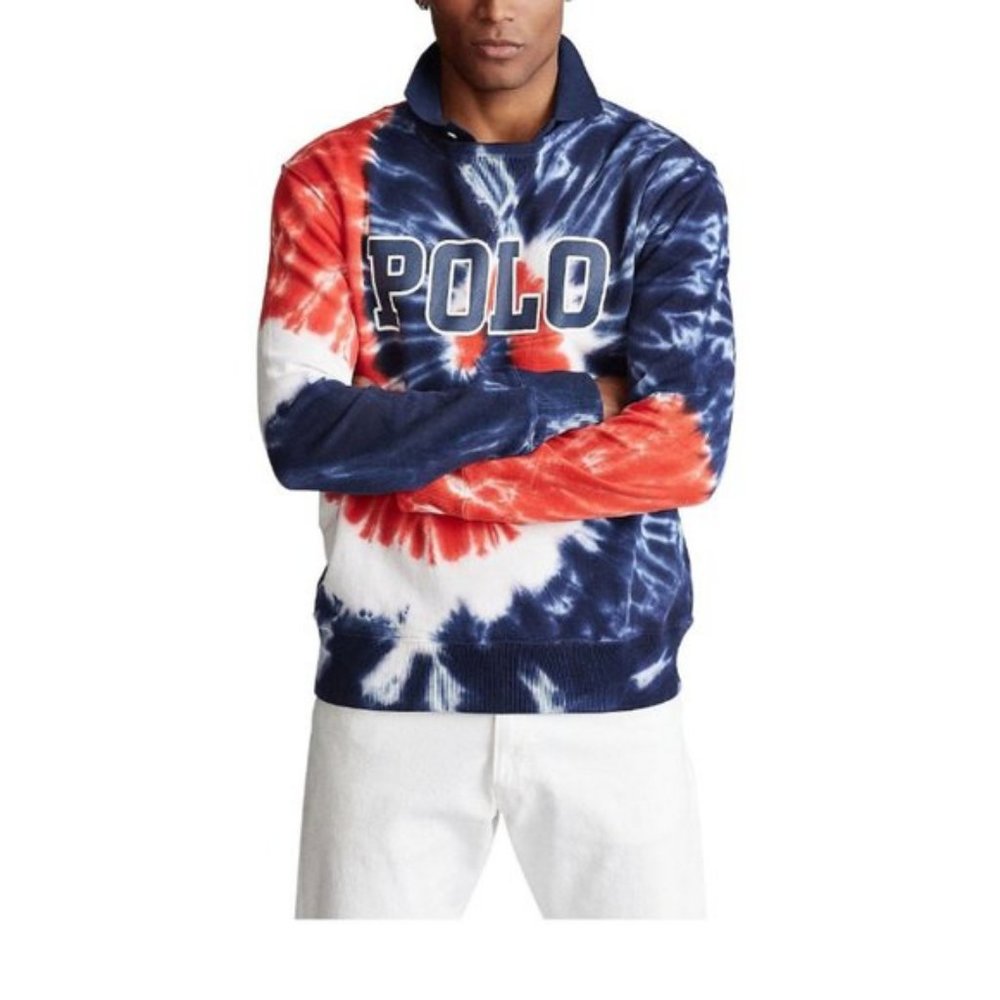 Polo Ralph Lauren Men's Big & Tall Large Tall Tie-Dye Terry Sweatshirt NEW - Picture 4 of 6